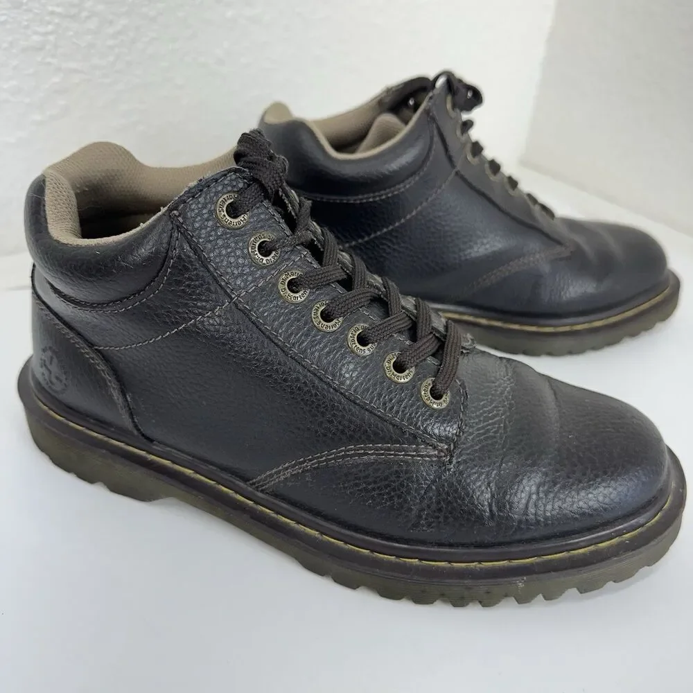 Dr. Martens Harrisfield Brown Leather Chukka Shoes Boots: Men's 9- Women's 10